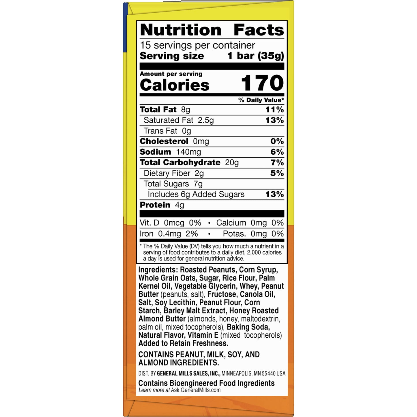 Nature Valley Granola Bars, Sweet and Salty Nut, Peanut, 15 Bars, 18 OZ