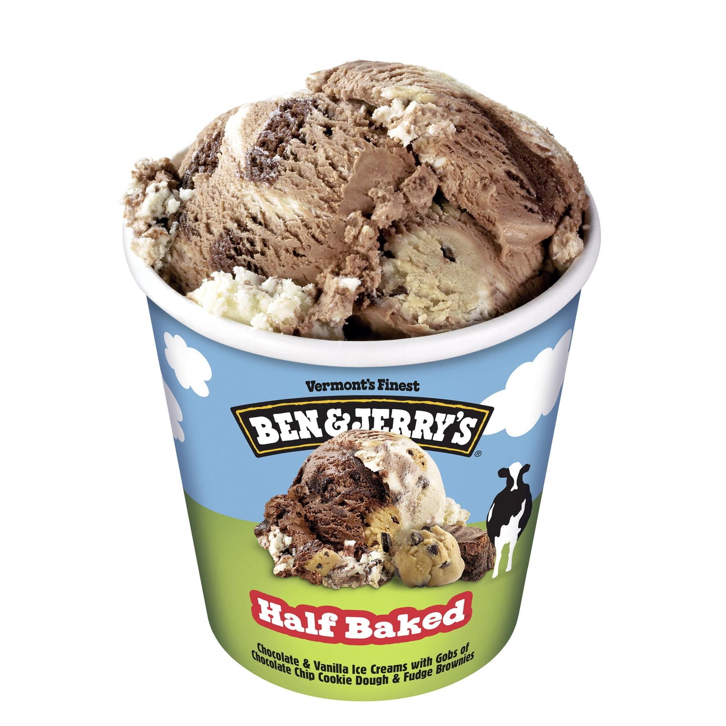 Ben & Jerry's Half Baked Chocolate and Vanilla Ice Cream, 16 oz