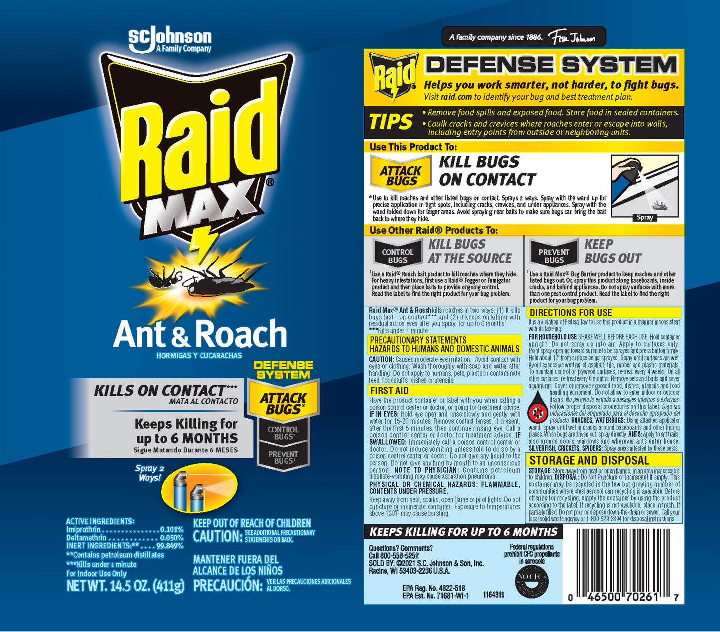 Raid Max 14.5-Ounce Ant and Roach Spray