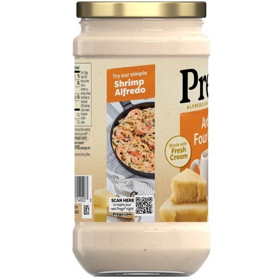 Prego Four Cheese Alfredo Pasta Sauce, 14.5 oz Jar