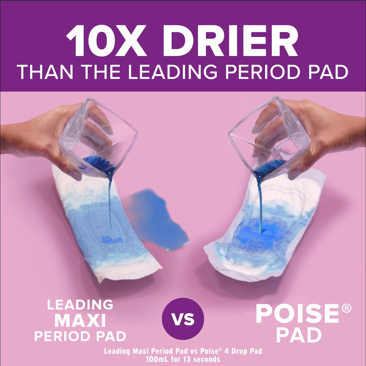 Poise Incontinence Pads for Women, 4 Drop, Moderate Absorbency, Regular, 20Ct
