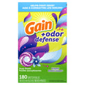 Gain + Odor Defense Dryer Sheets, Super Fresh Blast Scent, 180 Ct