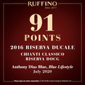 Ruffino Riserva Ducale Chianti Classico DOCG Sangiovese Red Blend, Italian Red Wine, 750 ml Bottle, 14% ABV