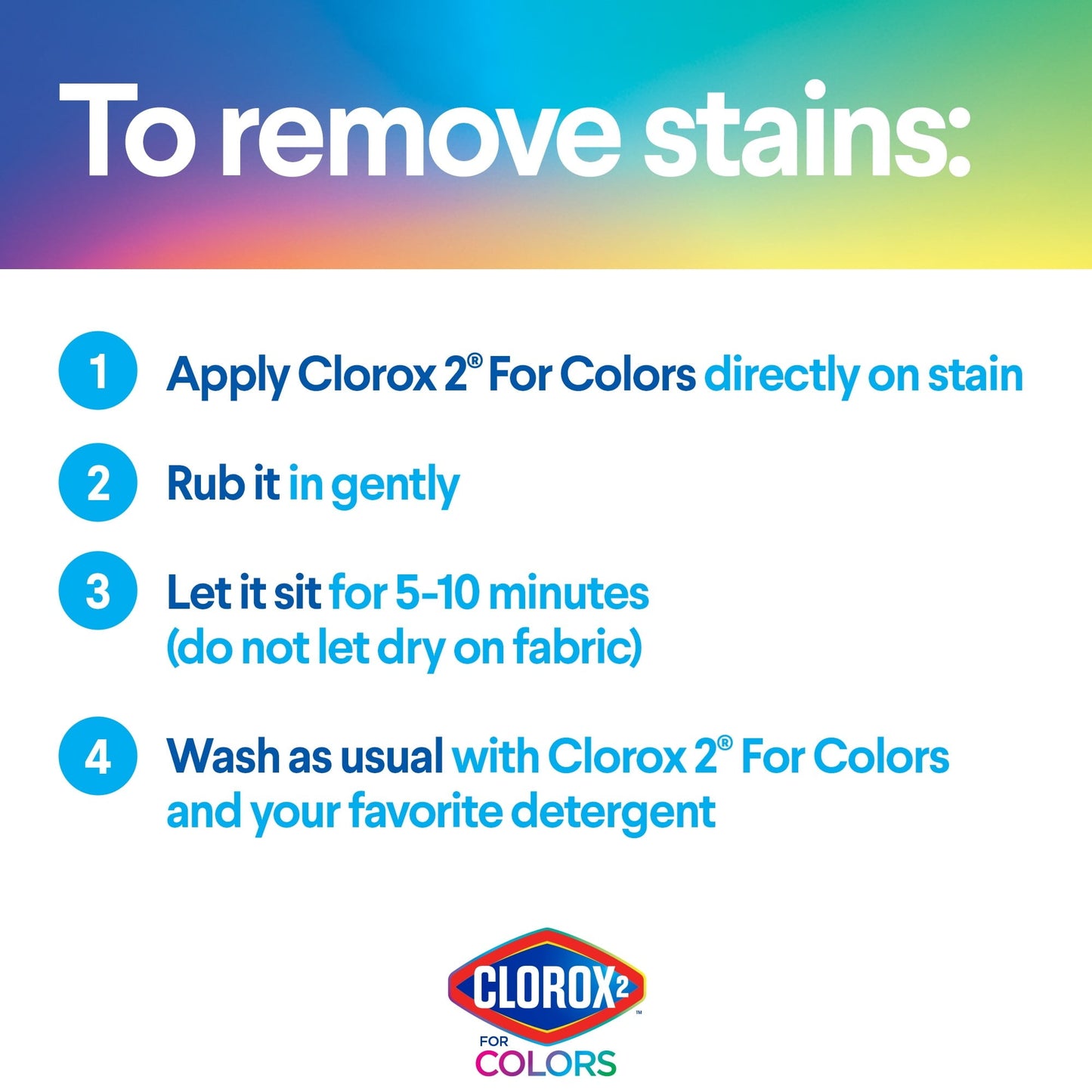 Clorox 2 for Colors - Stain Remover and Color Brightener, 33 Ounces