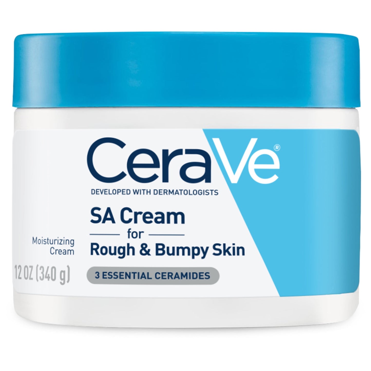 CeraVe SA Body Cream for Rough & Bumpy Skin with Salicylic Acid To Improve Skin Texture, 12 oz