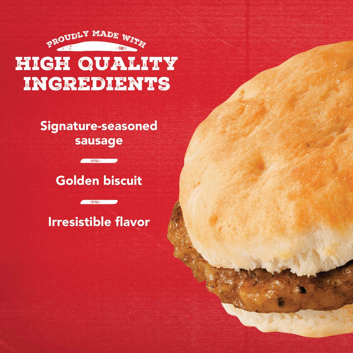 Jimmy Dean Sausage Biscuit Snack Size Sandwiches, 17 oz, 10 Ct (Frozen)