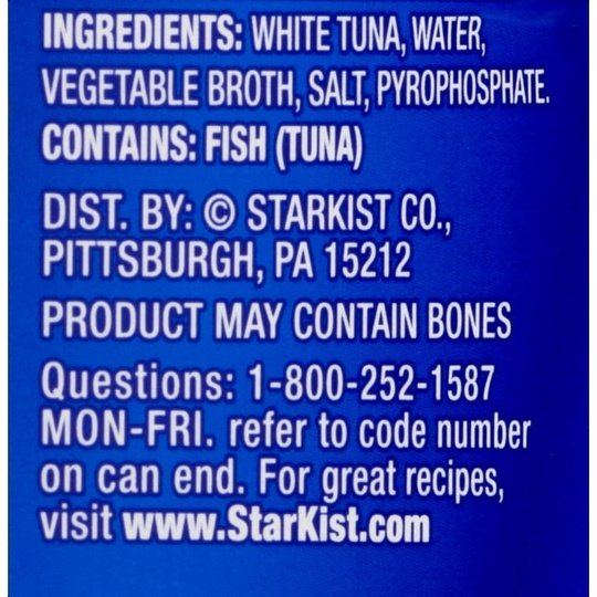 StarKist Solid White Albacore Tuna in Water, 12 oz Can