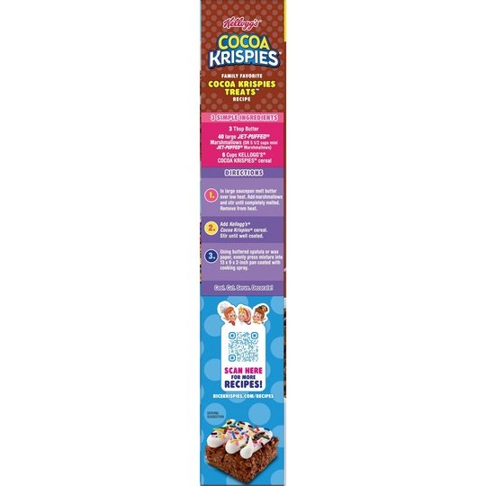 Kellogg's Cocoa Krispies Original Cold Breakfast Cereal, Family Size, 19 oz Box