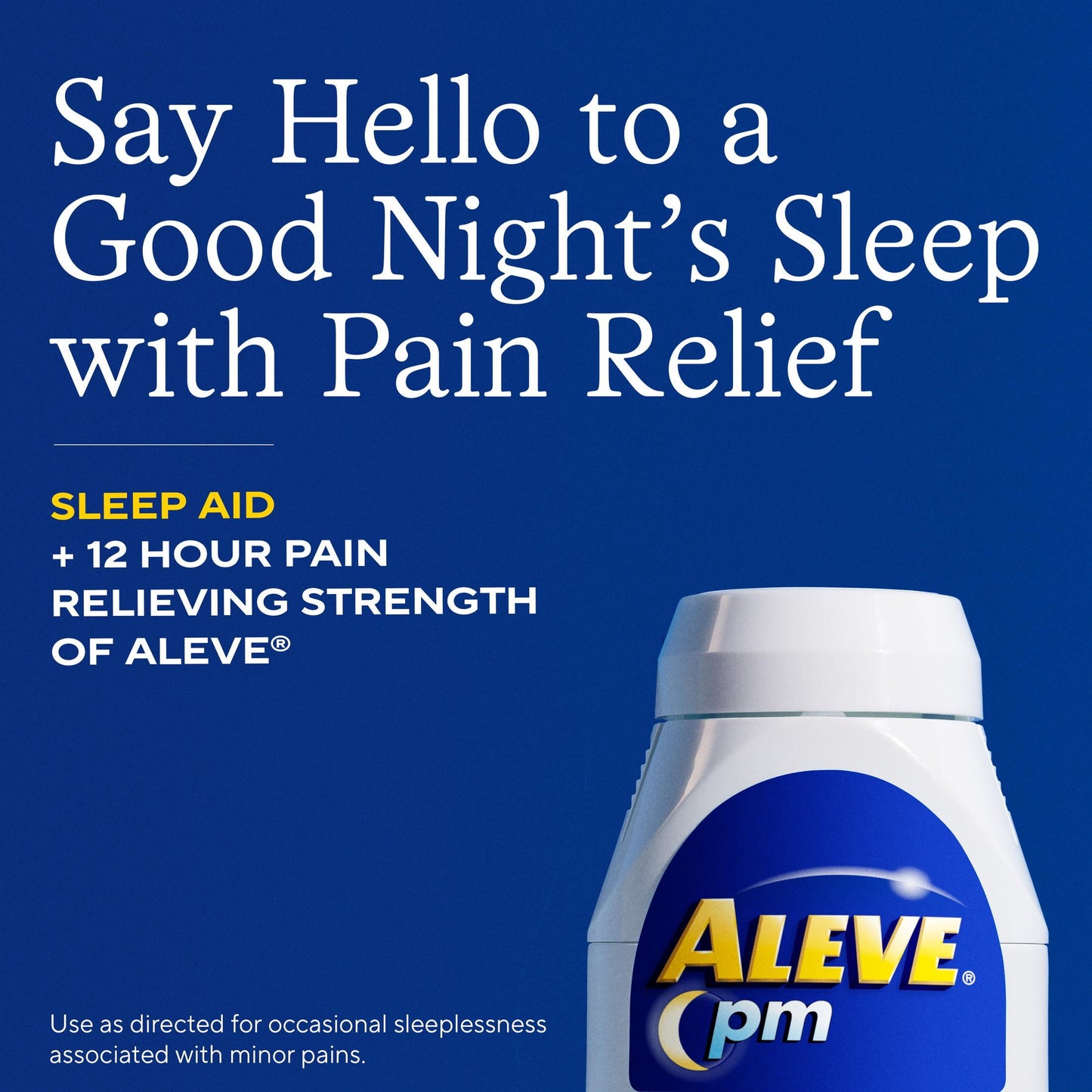 Aleve PM Pain Reliever & Nighttime Sleep Aid Caplets, 20 Count