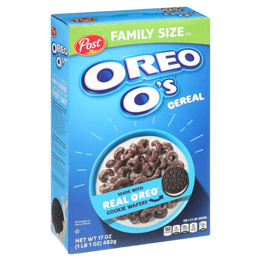 Post OREO Os Breakfast Cereal, 17 oz Box