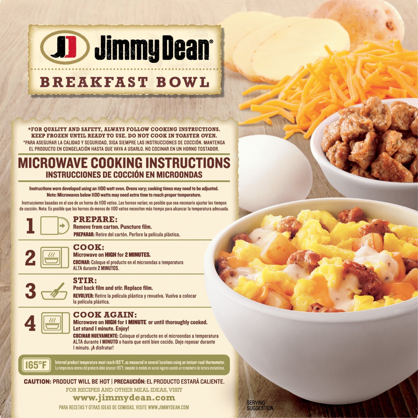 Jimmy Dean Sausage & Gravy Breakfast Bowl, 7 oz (Frozen)
