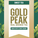 Gold Peak Real Brewed Tea Cane Sugar Sweet, Bottled Tea Drink, 16.9 fl oz, 6 Bottles