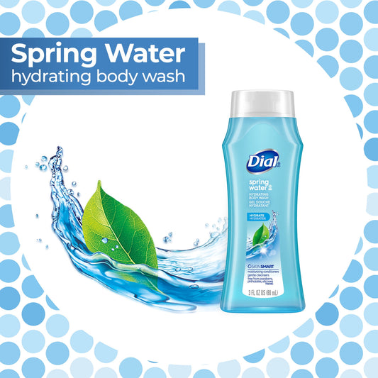 Dial Body Wash, Refresh & Renew Spring Water, 3 fl oz