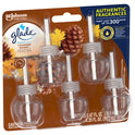 Glade PlugIns Refill 5 ct, Cashmere Woods, 3.35 FL. oz. Total, Scented Oil Air Freshener Infused with Essential Oils