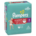 Pampers Cruisers 360 Diapers Size 4, 21 Count (Select for More Options)