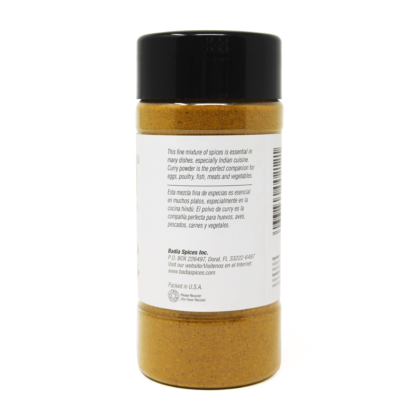 Badia Curry Powder, Spices & Seasoning, 7 oz Bottle