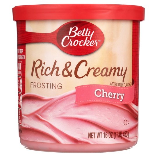 Betty Crocker Gluten Free Rich and Creamy Cherry Frosting, 16 oz.