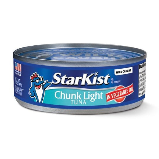 StarKist Chunk Light Tuna in Vegetable Oil, 5 oz, 4 Cans