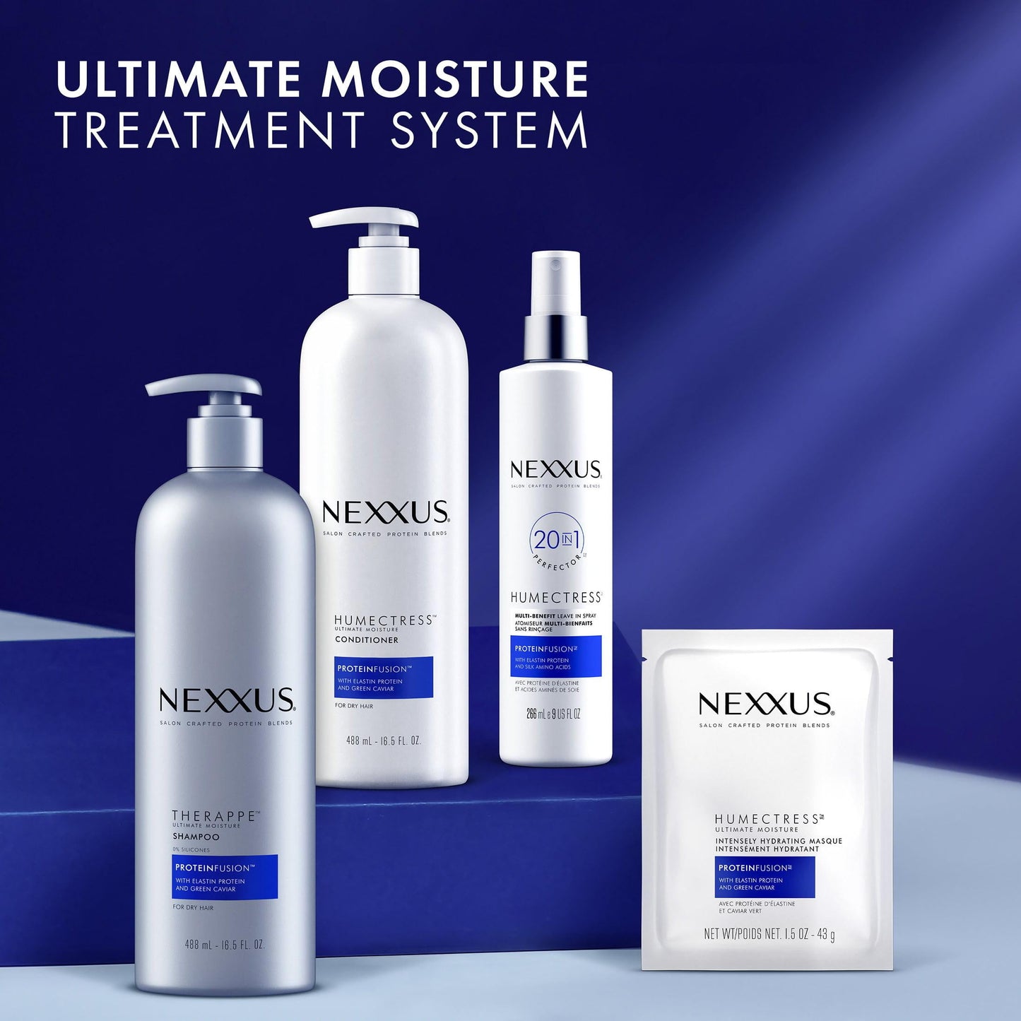 Nexxus Humectress Ultimate Moisture Daily Deep Conditioner with Elastin Protein, 16.5 fl oz