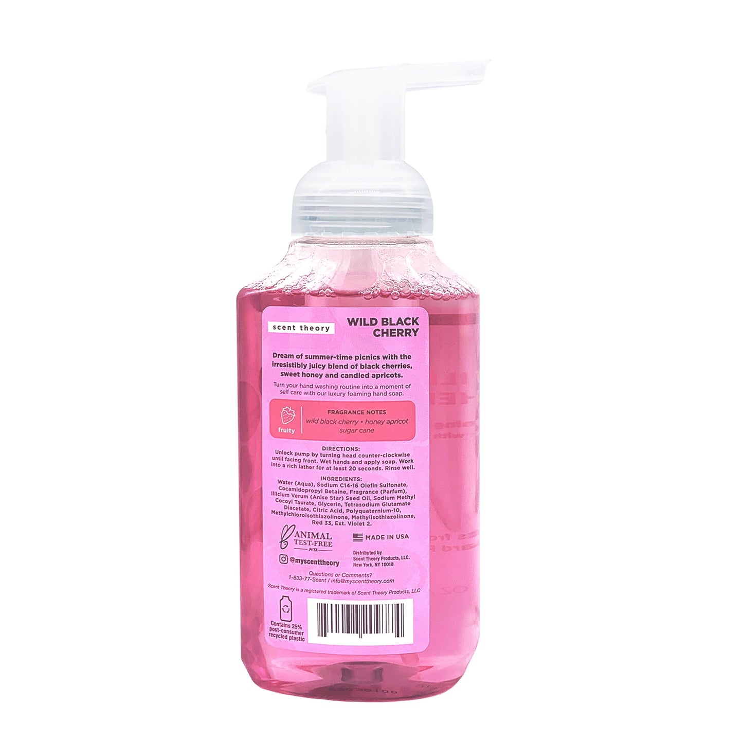 Scent Theory Foaming Hand Soap, Wild Black Cherry, 11 fl oz