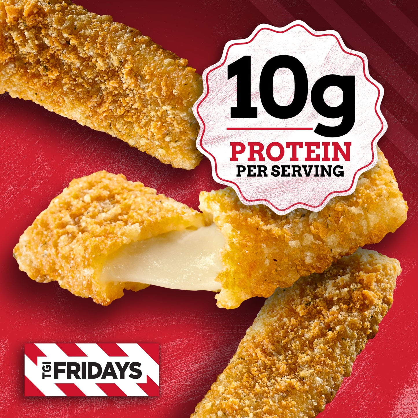 TGI Fridays Mozzarella Sticks Frozen Snacks with Marinara Sauce, 11 oz Box Regular