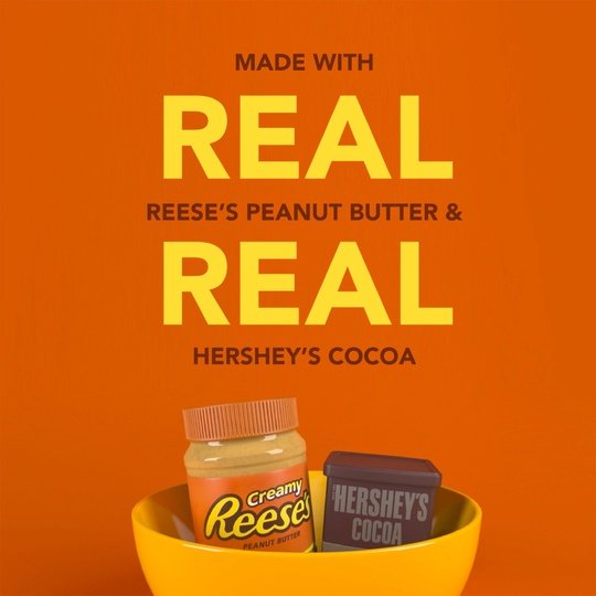 REESE'S PUFFS Chocolatey Peanut Butter Cereal Brand, Mega Size, 31.2 oz