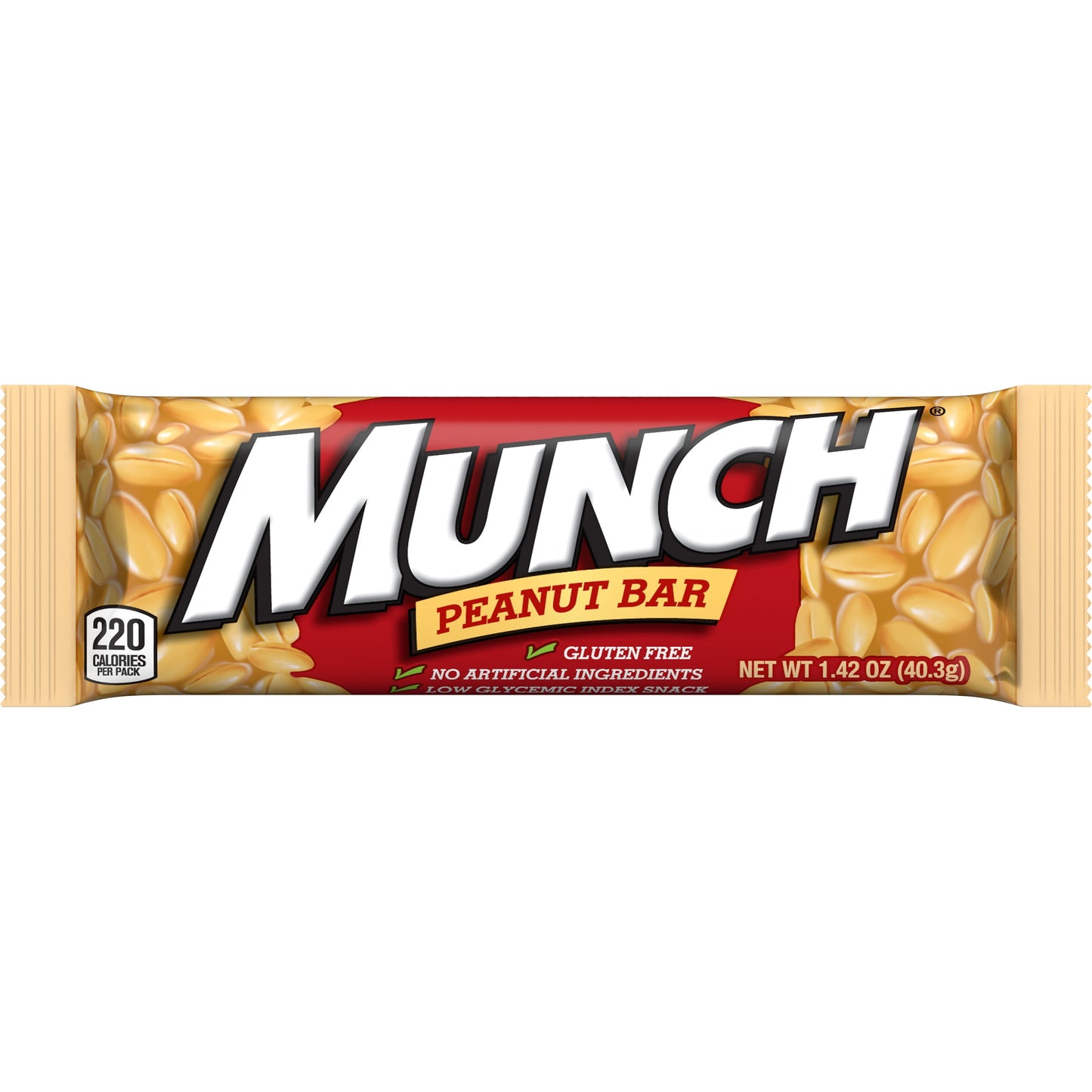 Munch Peanut Gluten Free Candy Bar, Full Size - 1.42 oz