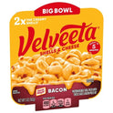 Velveeta Shells and Cheese Macaroni and Cheese Cups with Bacon Easy Microwavable Big Bowl Dinner, 5 oz Tray