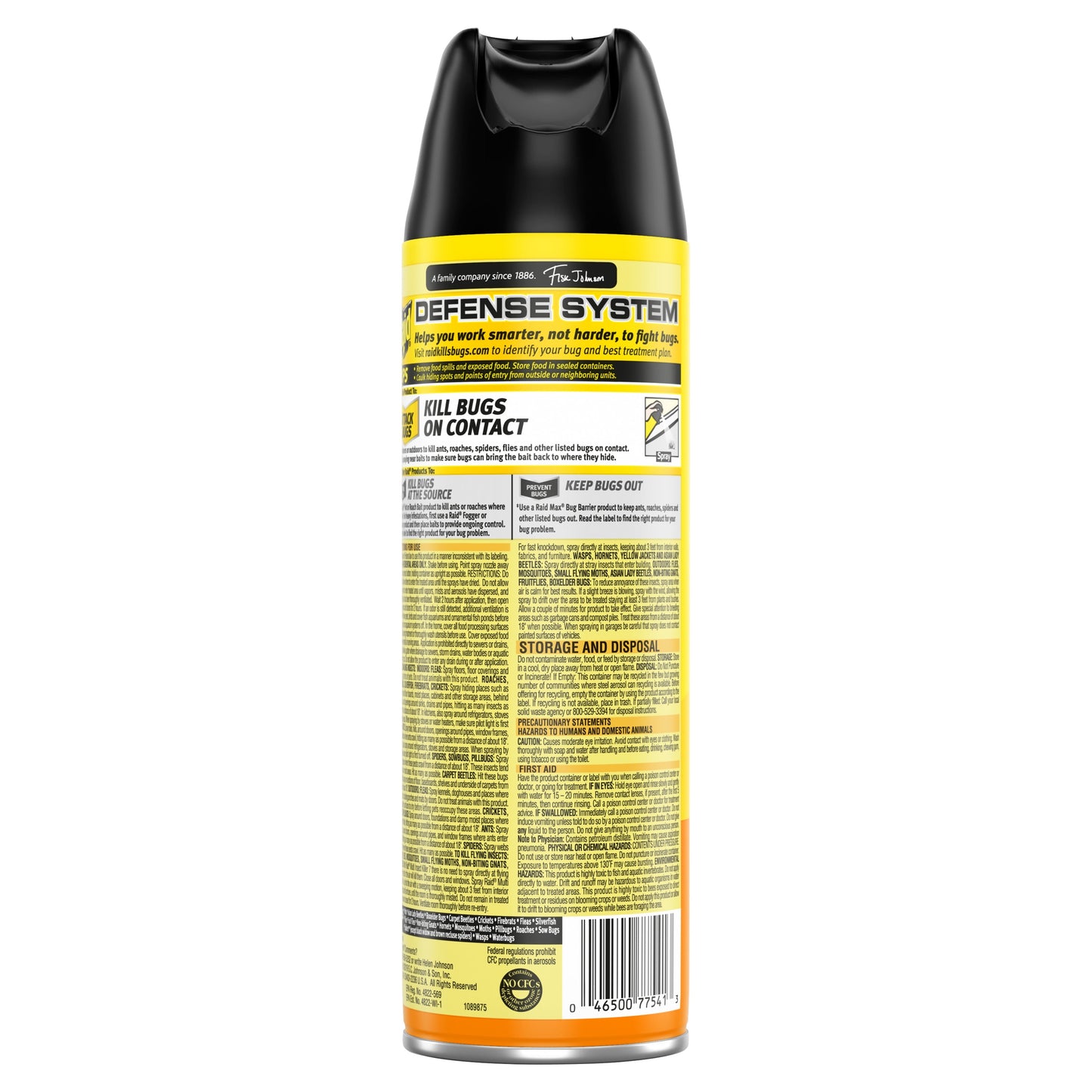 Raid Multi Insect Killer 7, Bug Killer Spray, Orange Breeze Scent, 15 oz