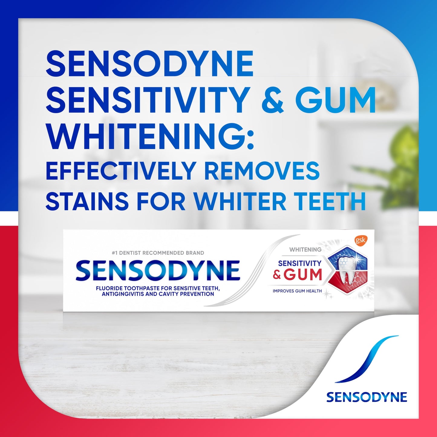 Sensodyne Sensitivity & Gum Whitening Sensitive Toothpaste, 3.4 Oz