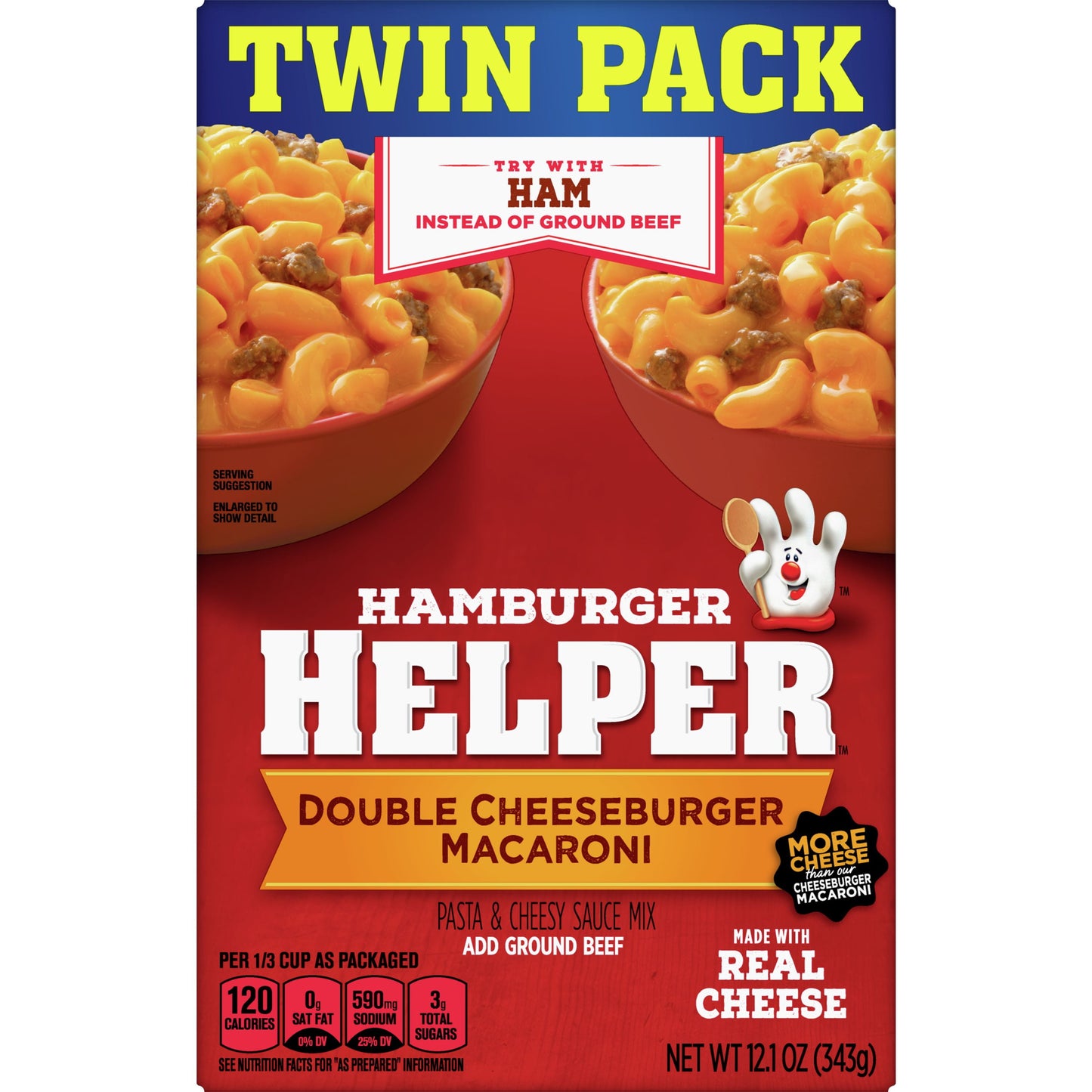 Hamburger Helper, Double Cheeseburger Macaroni, Twin Pack