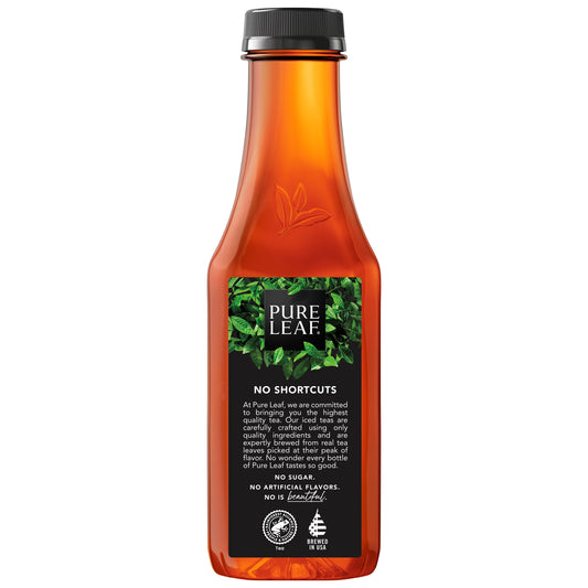 Pure Leaf Unsweetened Black Tea Real Brewed Iced Tea 18.5 oz Bottle