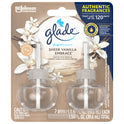 Glade PlugIns Refill 2 ct, Sheer Vanilla Embrace, 1.34 FL. oz. Total,  Scented Oil Air Freshener Infused with Essential Oils