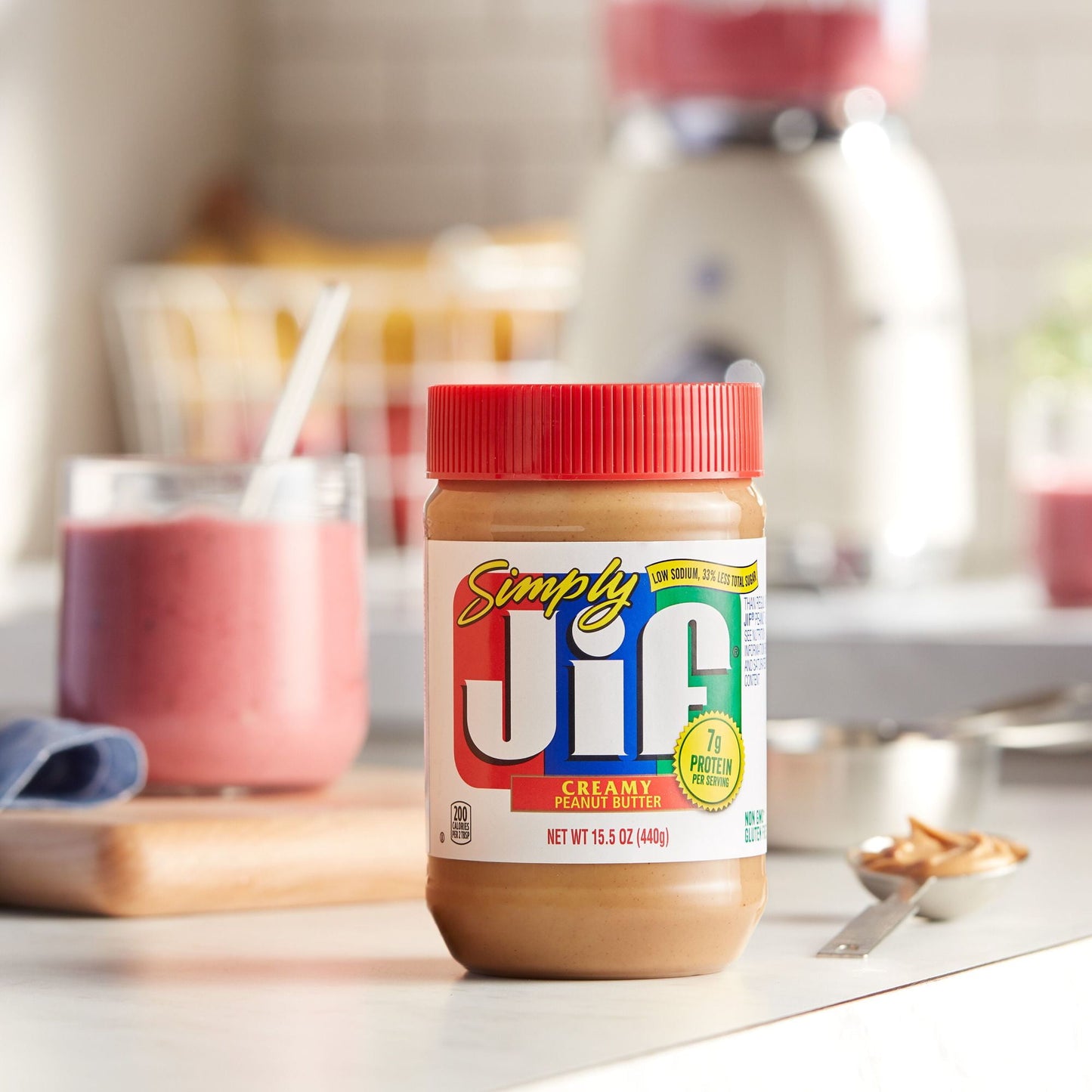 Simply Jif Creamy Peanut Butter, 15.5 Ounces