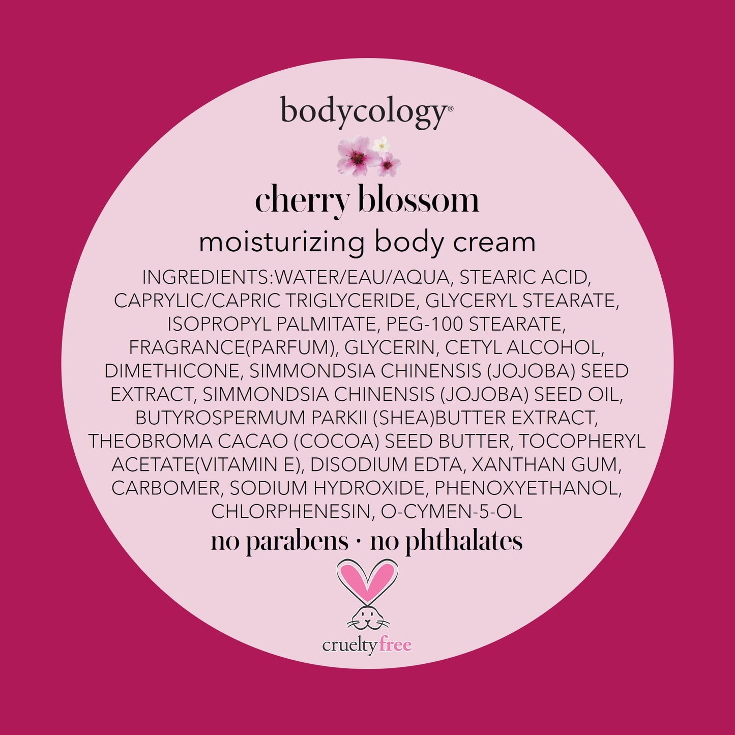 Bodycology Moisturizing Body Cream, Cherry Blossom, 8 oz