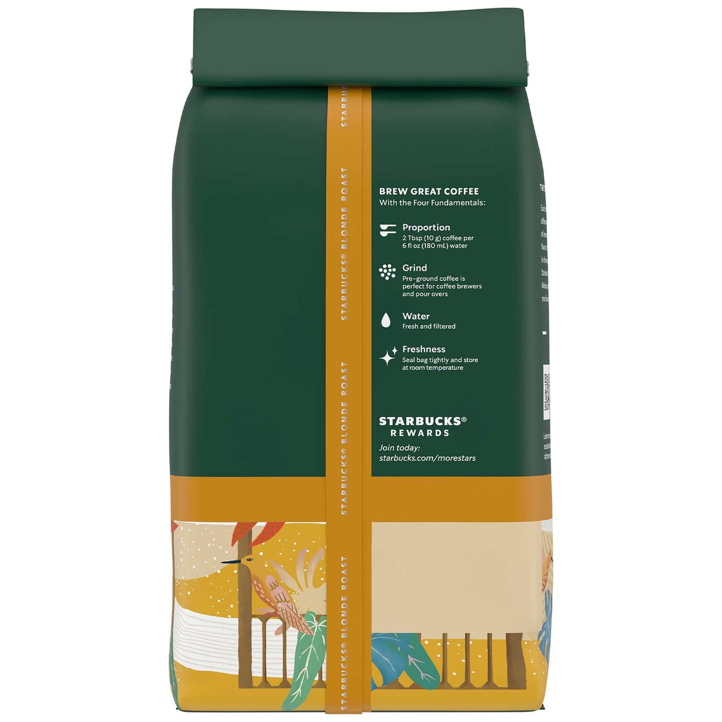 Starbucks Arabica Beans Veranda Blend, Blonde Roast, Ground Coffee, 28 oz