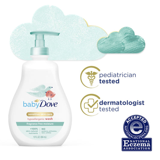 Baby Dove Tip to Toe Sensitive Hypoallergenic Liquid Body Wash, 13 fl oz