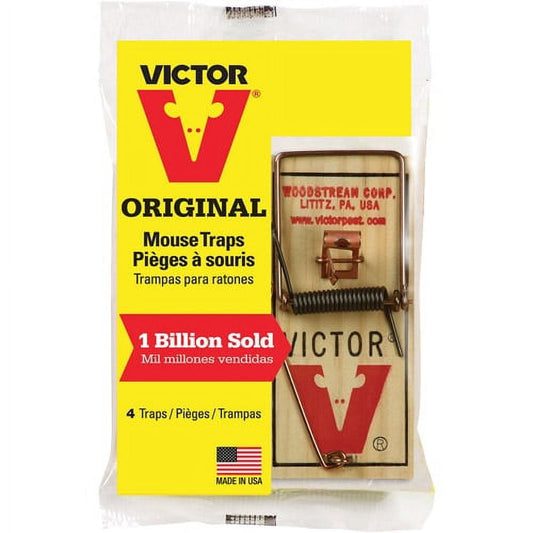 Victor Metal Pedal Mouse Trap - 4 Pack