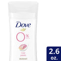 Dove 0% Aluminum Women's Antiperspirant Deodorant Stick, Rose Petals, 2.6 oz