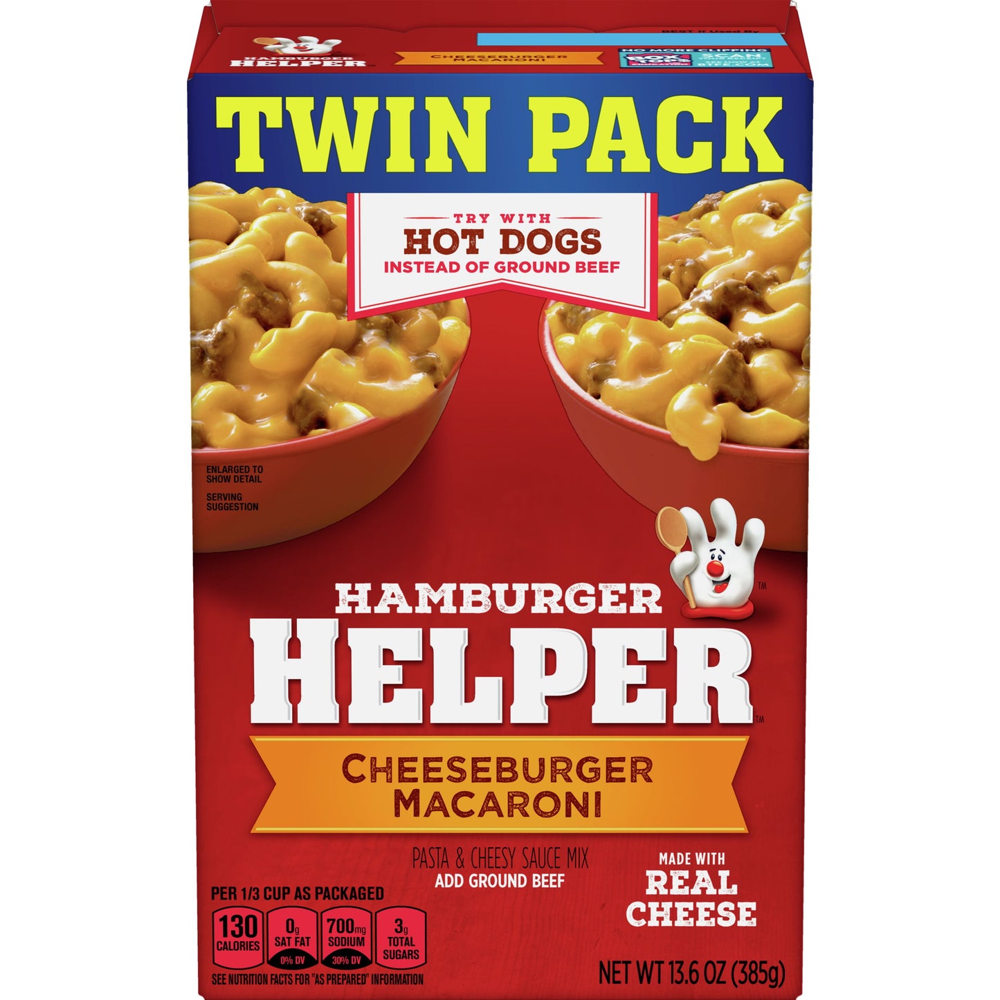 Hamburger Helper, Cheeseburger Macaroni, Twin Pack