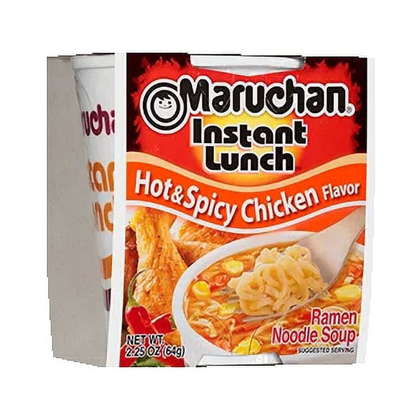 Maruchan Instant Lunch Hot & Spicy Chicken Ramen Noodle Soup, 2.25 oz Shelf Stable Cup