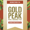 Gold Peak Real Brewed Tea Unsweetened, Black Iced Tea Drink, 89 fl oz