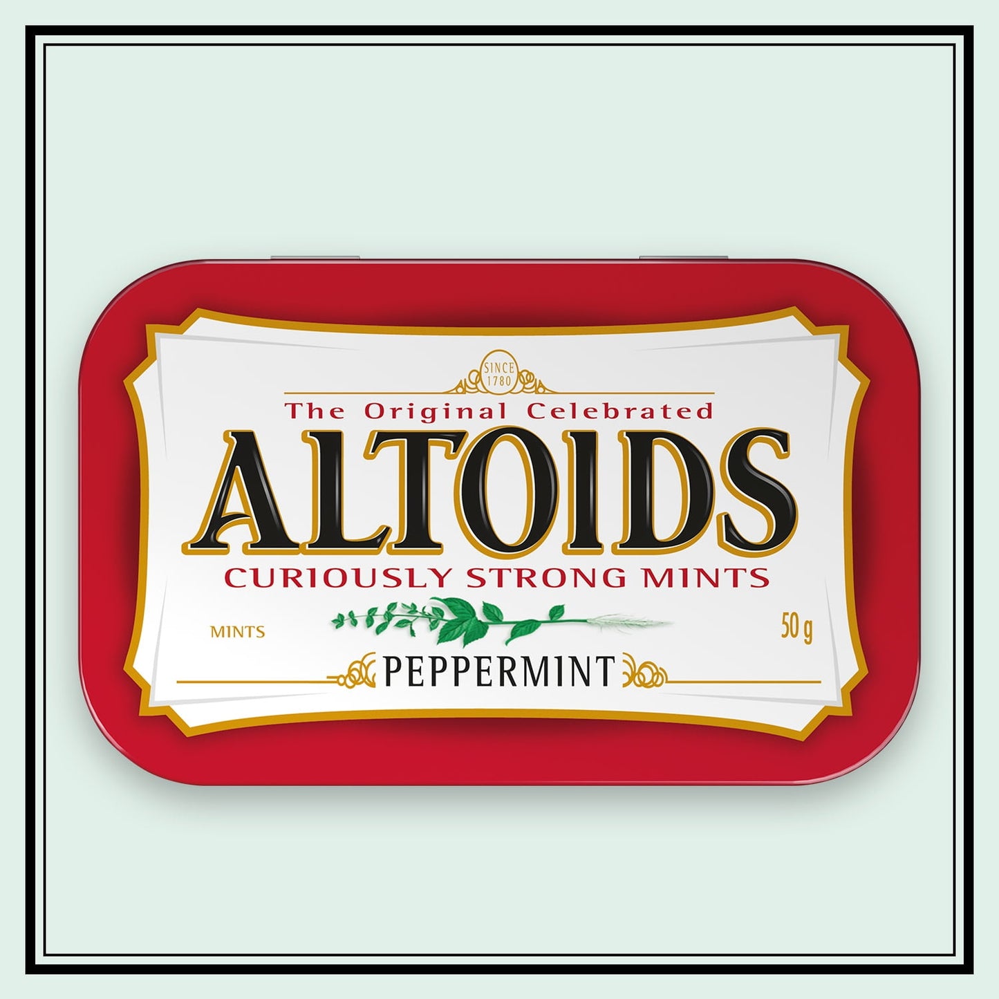 Altoids Classic Peppermint Breath Mints Hard Candy - 1.76 oz Tin