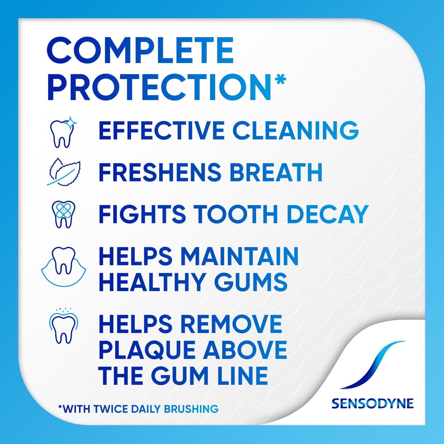 Sensodyne Complete Protection Sensitive Toothpaste, Extra Fresh, 3.4 Oz, 2 Pack