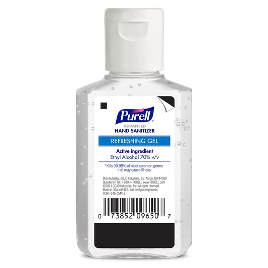 PURELL® Advanced Hand Sanitizer Refreshing Gel, 2 oz, Travel Size, Flip Cap Bottle