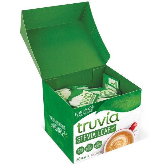 Truvia Original Calorie-Free Sweetener from the Stevia Leaf, 80  Packets (5.64 oz Carton)