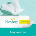 Pampers Sensitive Baby Wipes 8X Flip-Top Packs 672 Wipes