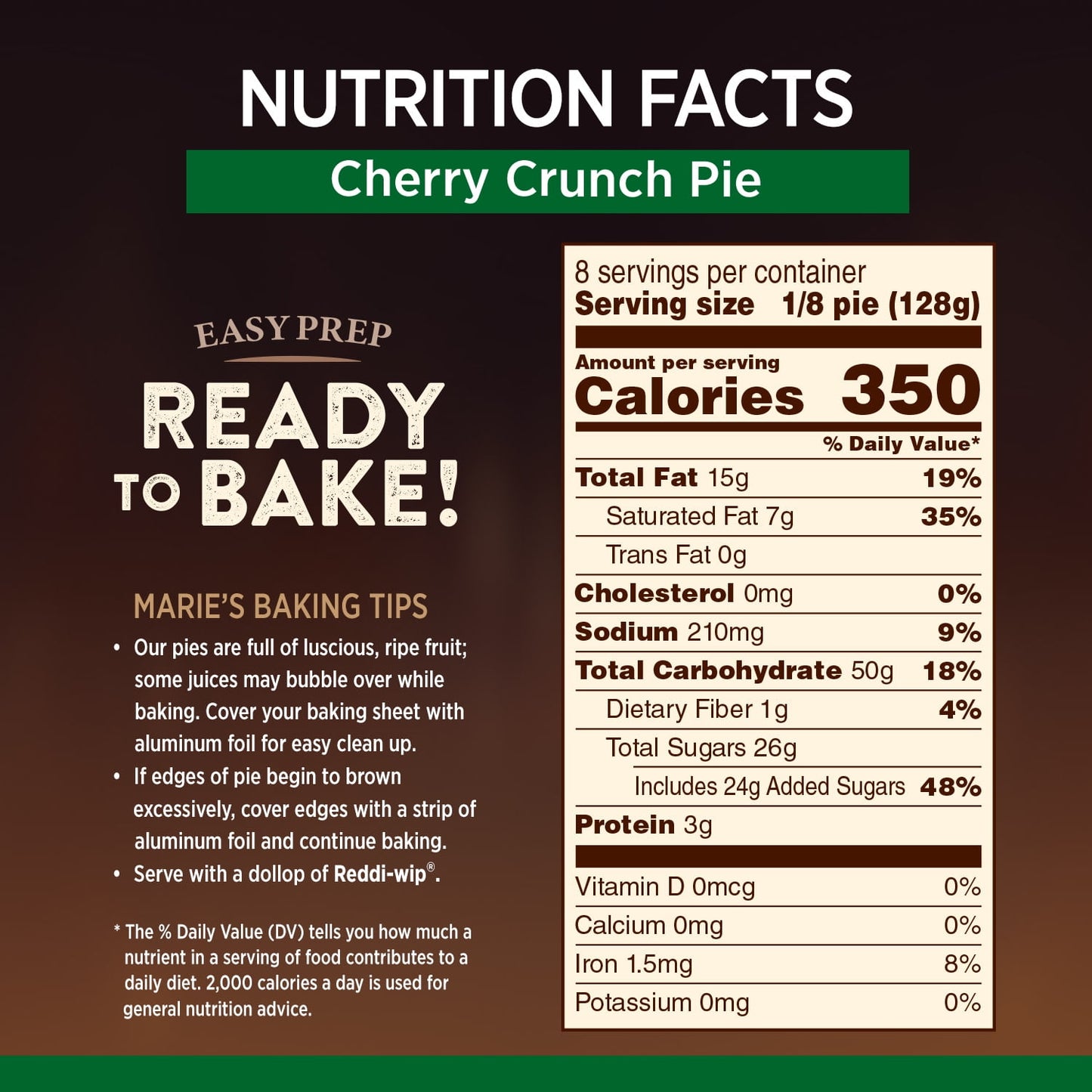 Marie Callender's Cherry Crunch Pie, 36 oz (Frozen)