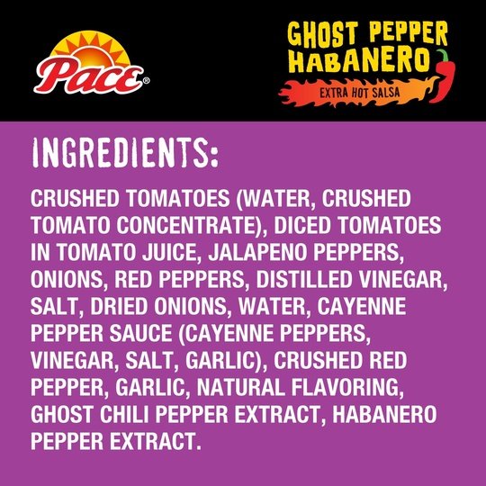 Pace Ghost Pepper Habanero Salsa, 16 oz Jar