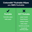 Cottonelle Gentle Plus Flushable Wipes, 4 Flip-Top Packs, 42 Wipes Per Pack (168 Total)